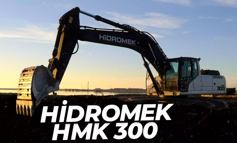 Hidromek HMK300 önden çekilmiş hali