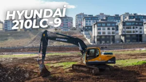 Hyundai 210LC-9 Ekskavatör 21 ton ağırlık, güçlü motoru ve kullanıcı dostu tasarımı ike öne çıkıyor. Güçlü performansı emsallerine göre üstün